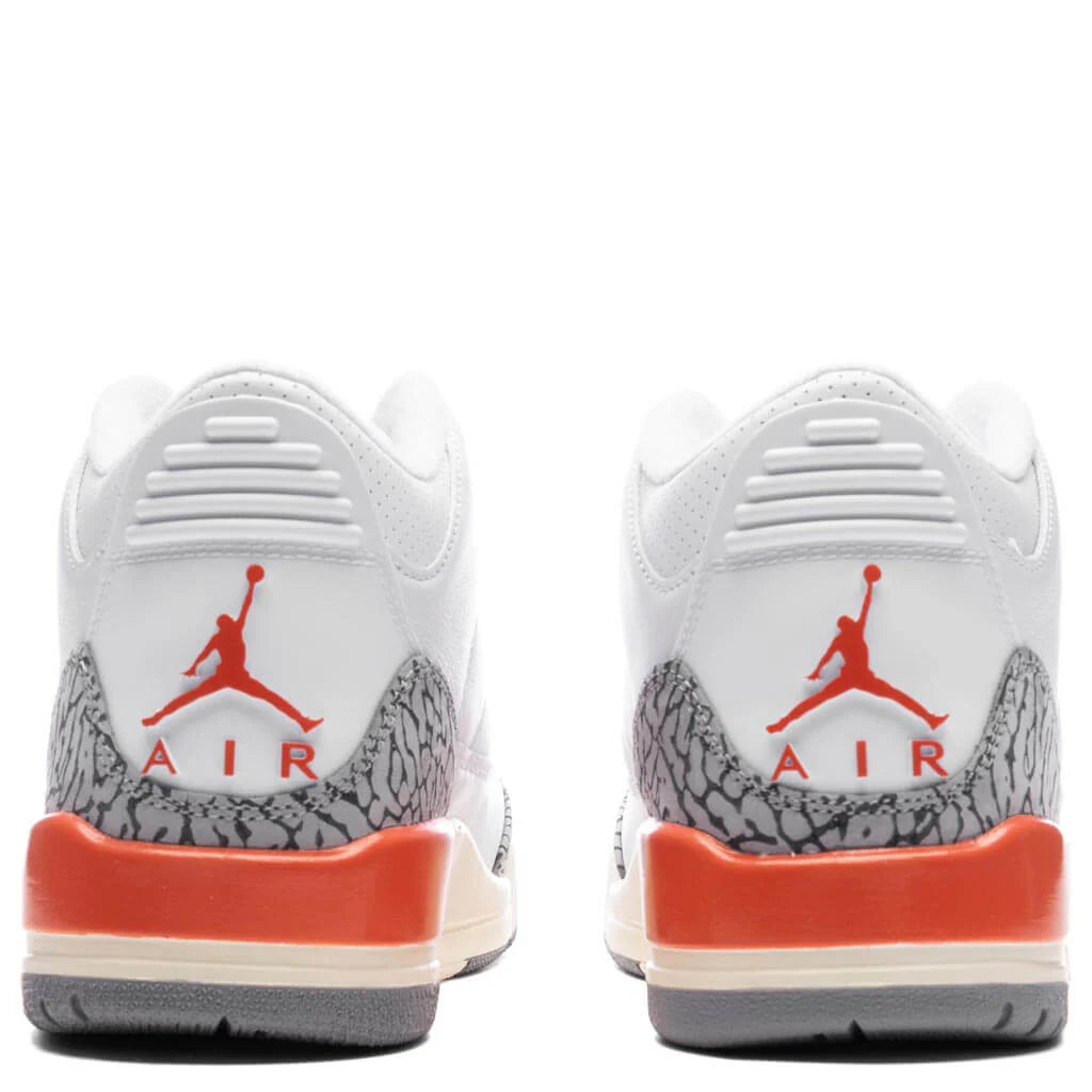 Womens Air Jordan 3 Retro Georgia Peach White Cosmic Clay Sail