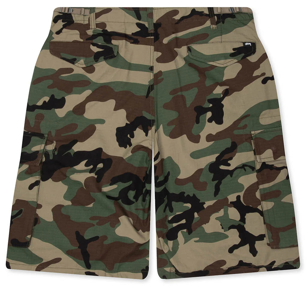 Cargo Ripstop Short Woodland Camo