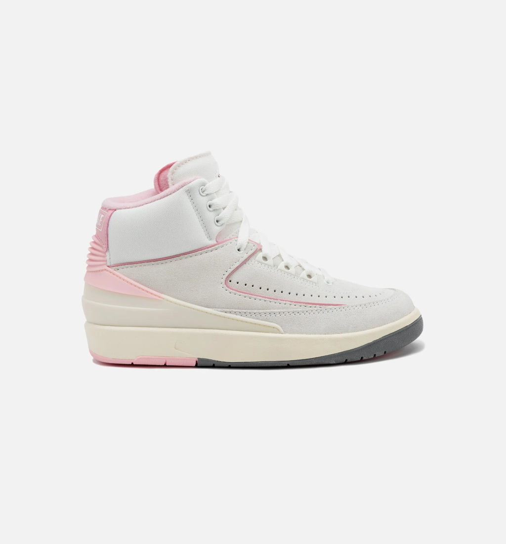 Air Jordan 2 Retro Soft Pink Womens Lifestyle Shoe Summit White Medium Soft Pink Free Shipping