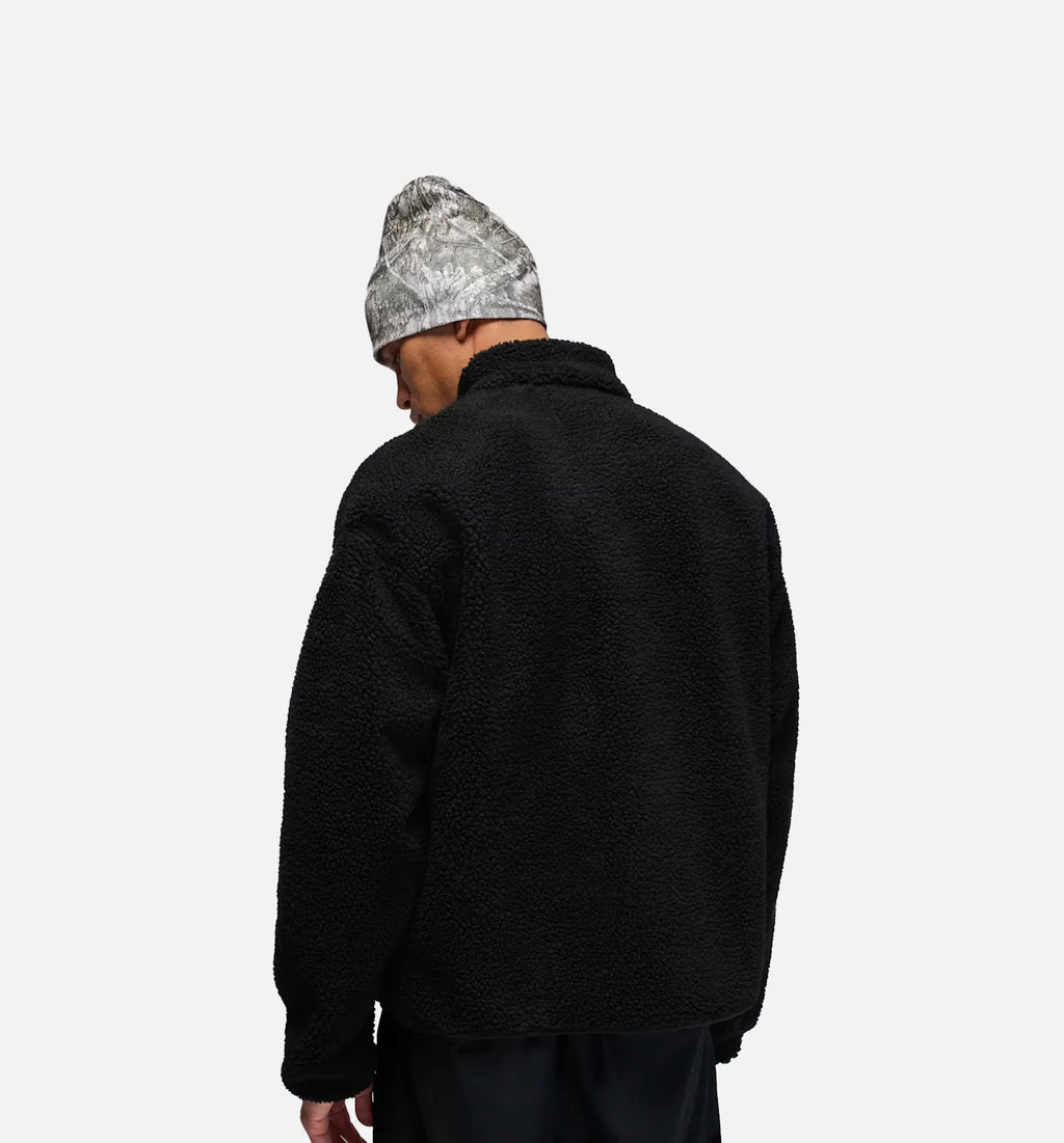 Flight Mountainside Faux Fur Mens Jacket Black White
