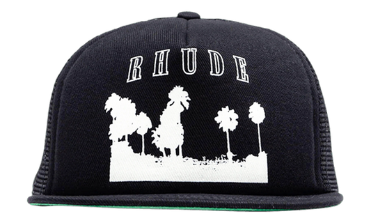 Thousand Palms Trucker Hat "Black / White" FW25HA010123028