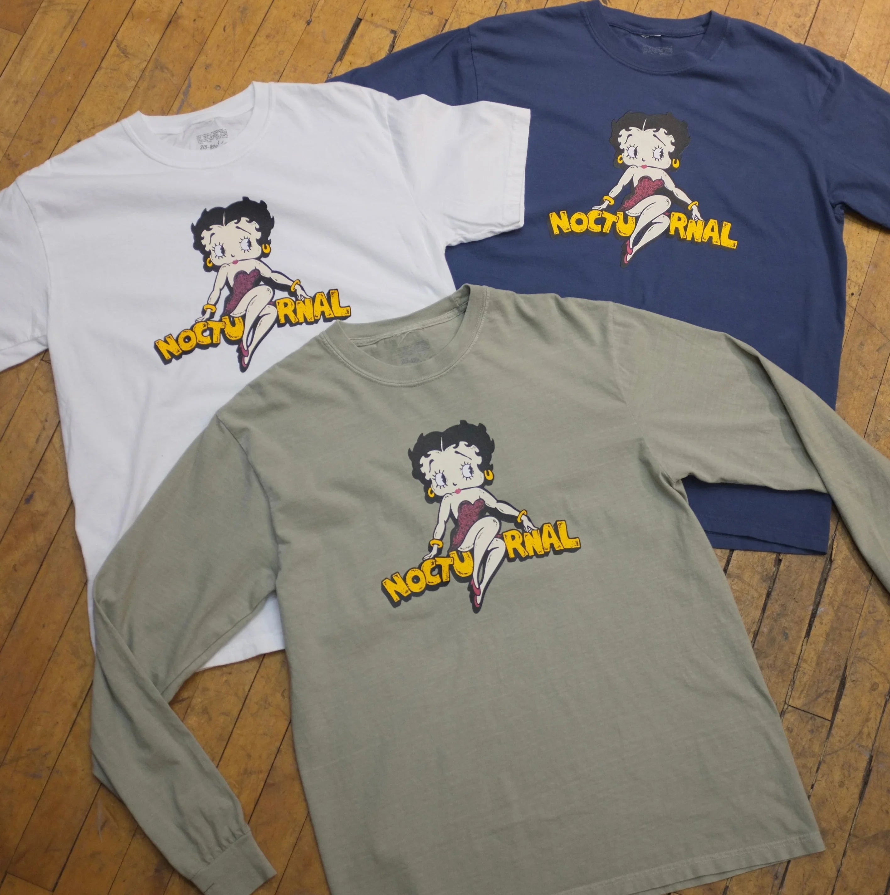 Nocturnal Betty Tee White