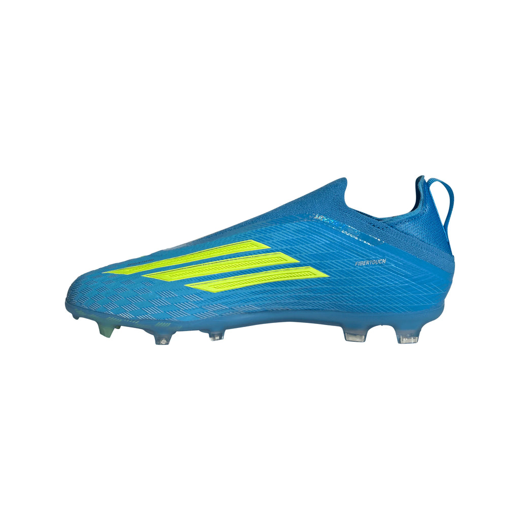 adidas F50 Elite Laceless FG Firm Ground Youth Soccer Cleats Blue Yellow Aqua