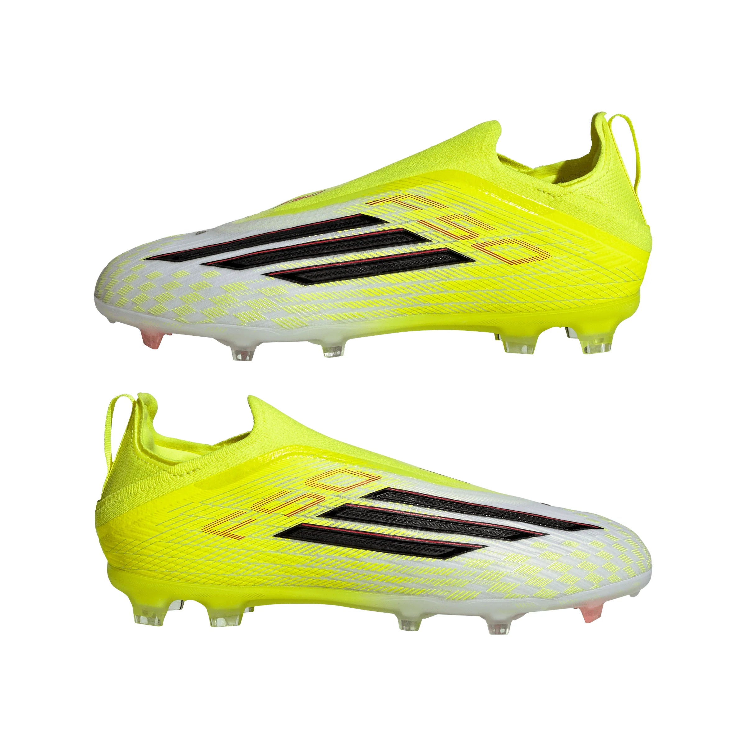 adidas F50 Elite Laceless FG Firm Ground Youth Soccer Cleats Yellow Black Red