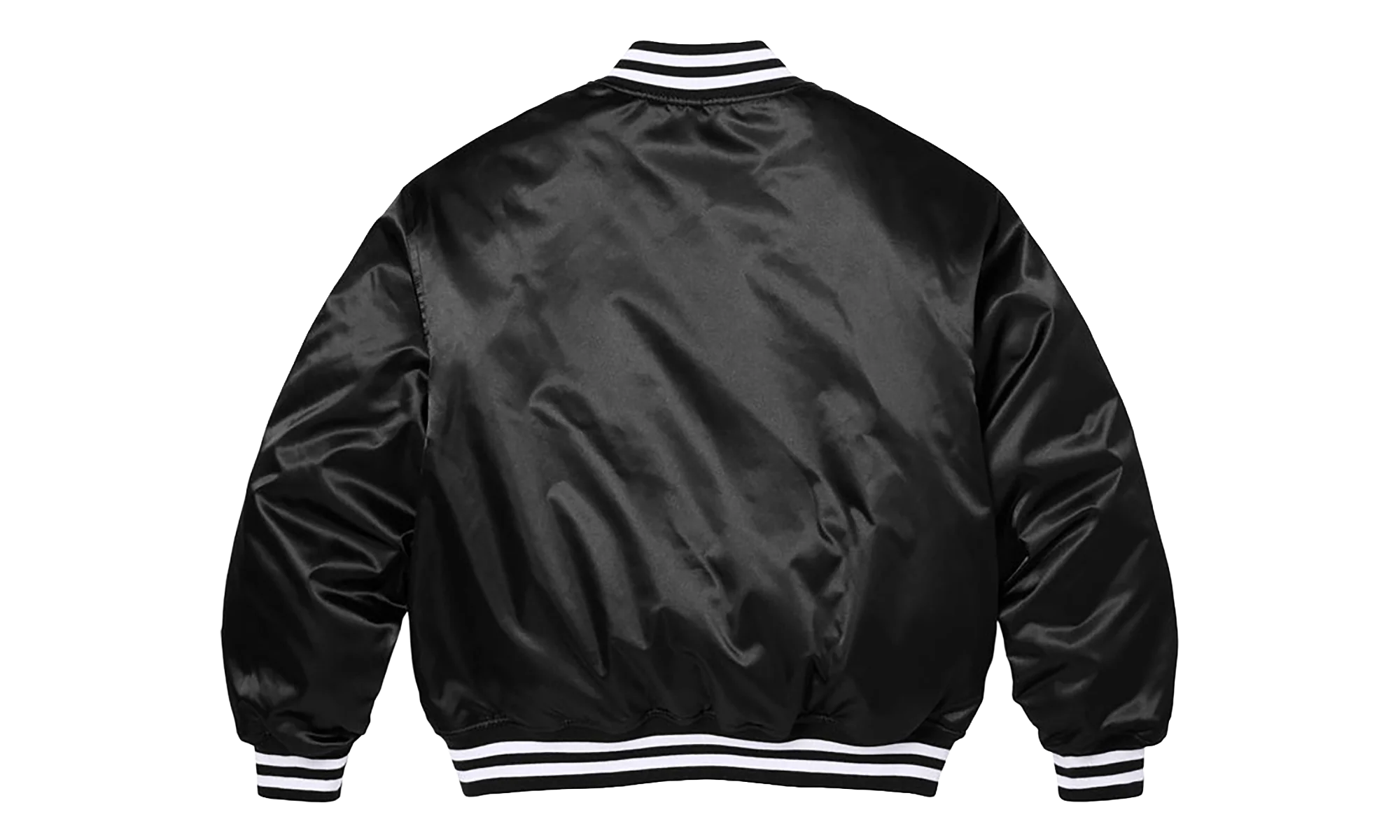 Champion® Satin Varsity Jacket "SS26 - Black" SU27455