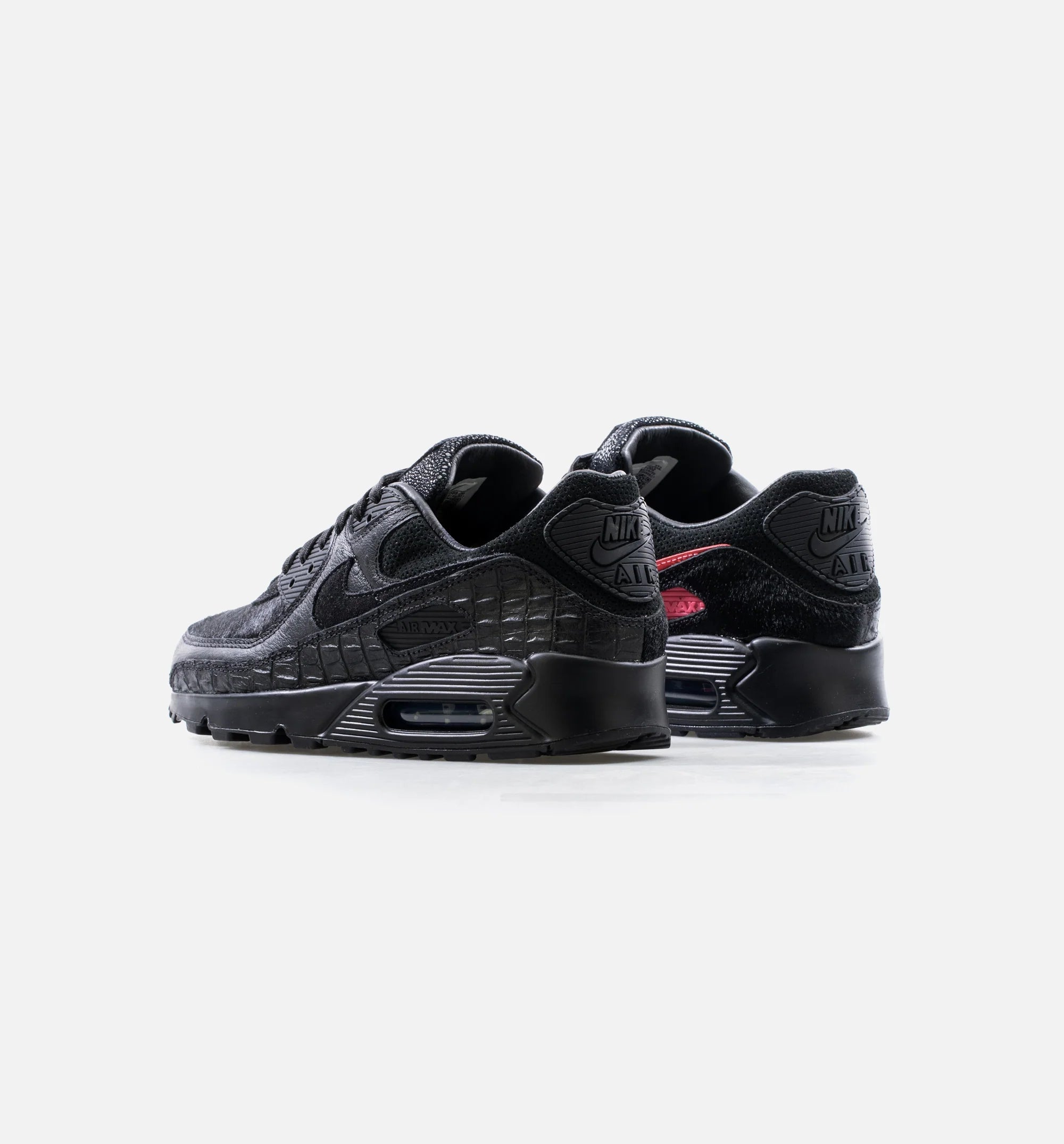 Air Max 90 QS Mashup Mens Running Shoe Black Red