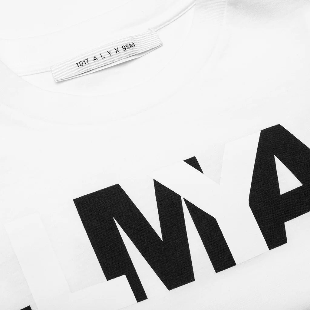 Inverted Logo S S Tee White