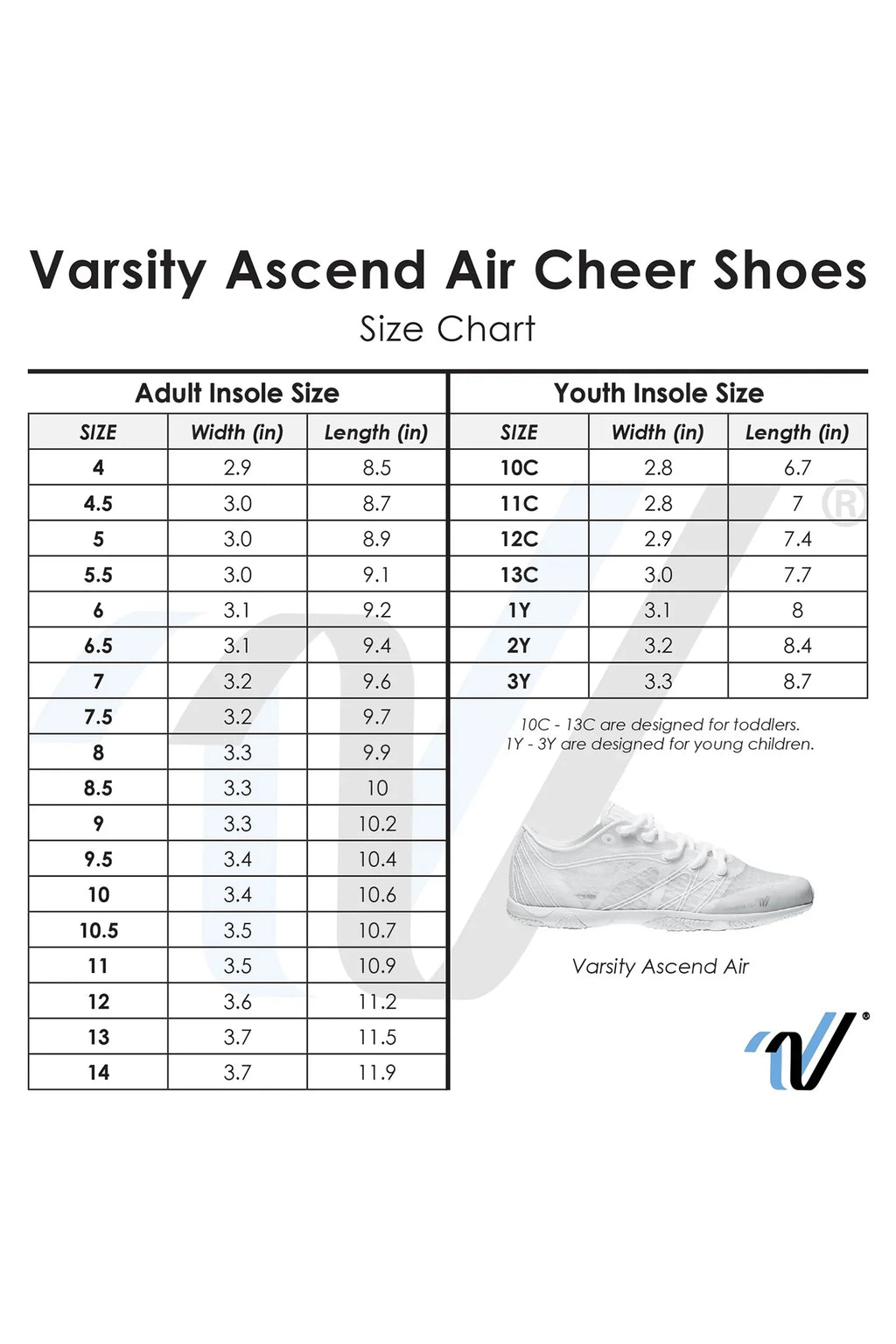 Varsity Ascend Air Black Cheer Shoes