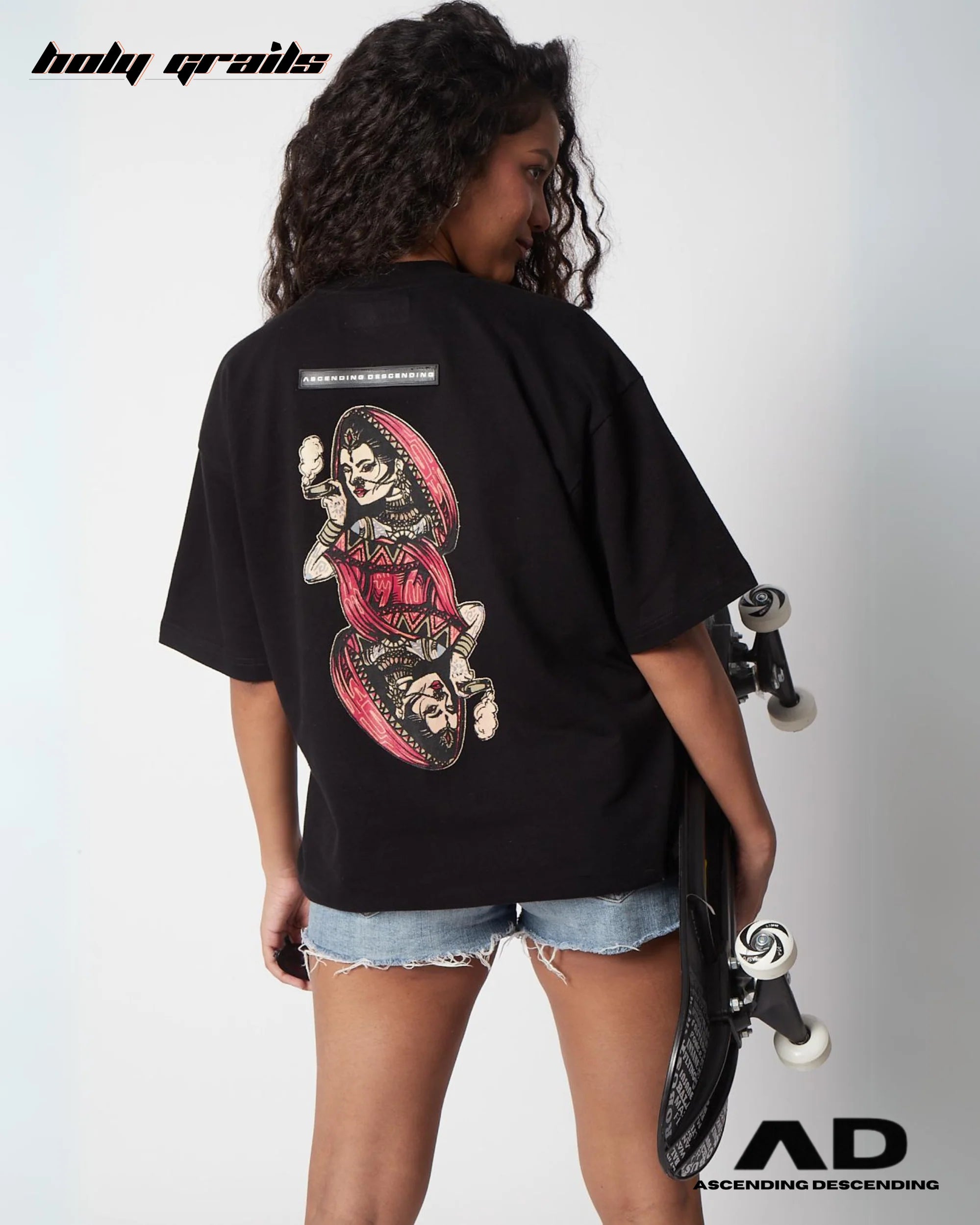 Hukkum Ki Rani Black T Shirt HG x Ascending Descending