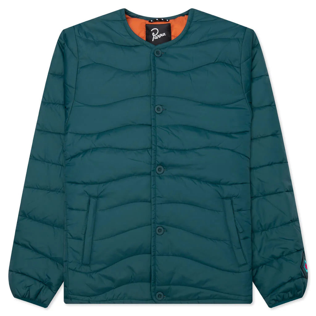 Colored Landscaped Jacket Deep Sea Green