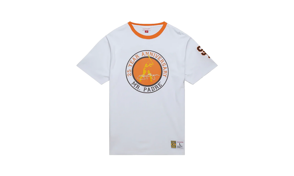 MLB Legends Ringer Tony Gwynn Short Sleeve T-Shirt "San Diego Padres - Brown" FC8197 SDPWHIT