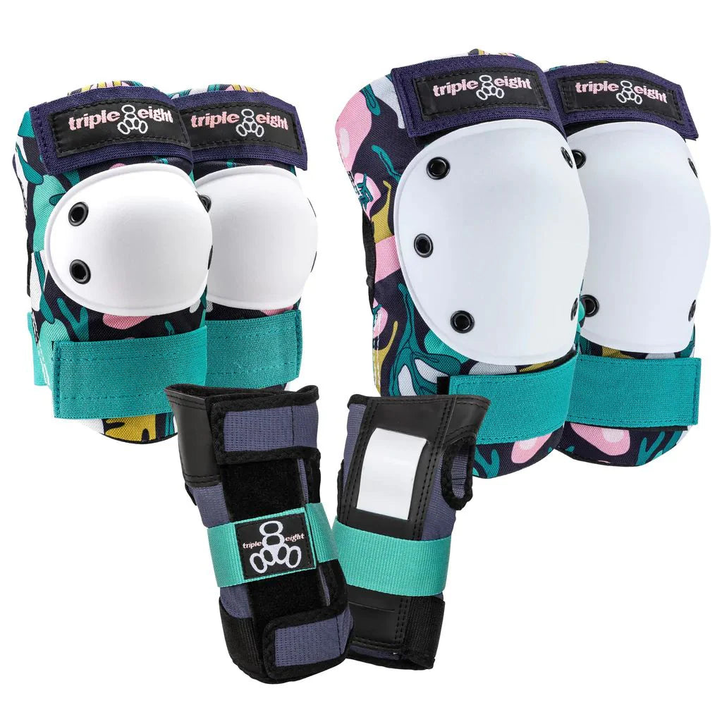 Triple 8 Saver Series 3 Pack Pad Set Floral