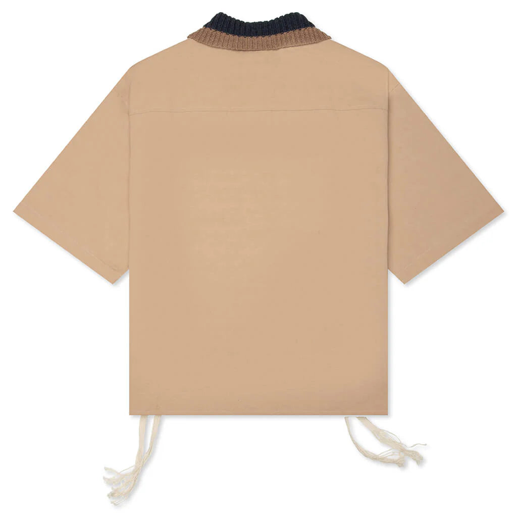 adidas Originals x CLOT by Edison Chen Redifined Utility Short Sleeve Shirt Warm Sandstone