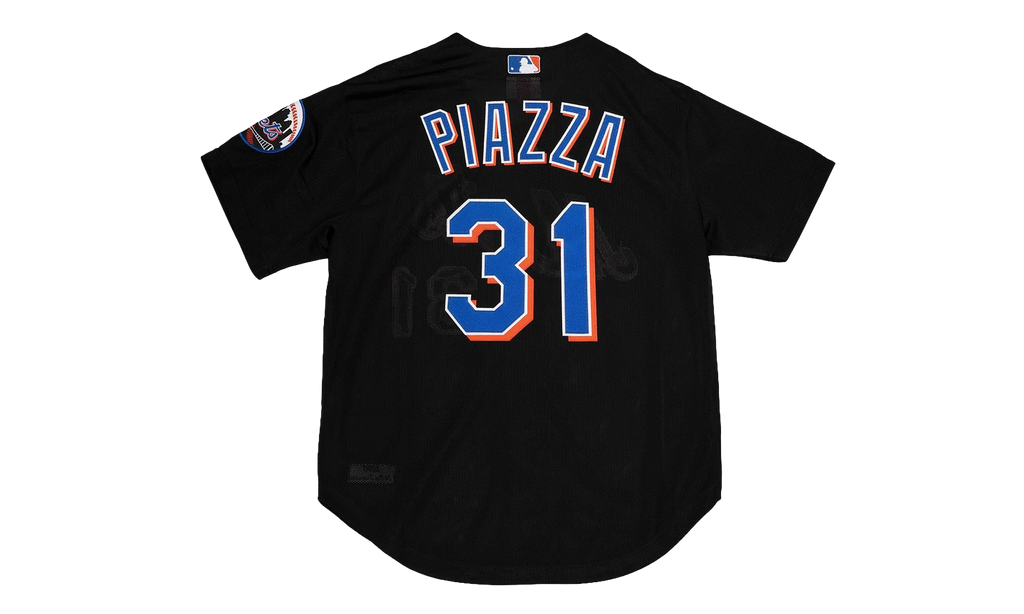 MLB Mike Piazza Jersey "2000 New York Mets - Black" ABBF7117 NYM00MPIBLCK