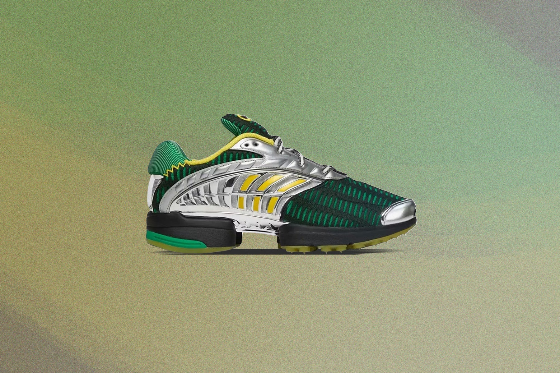 adidas Originals x Brain Dead Climacool 2 Core Black Impact Yellow Silver Metallic