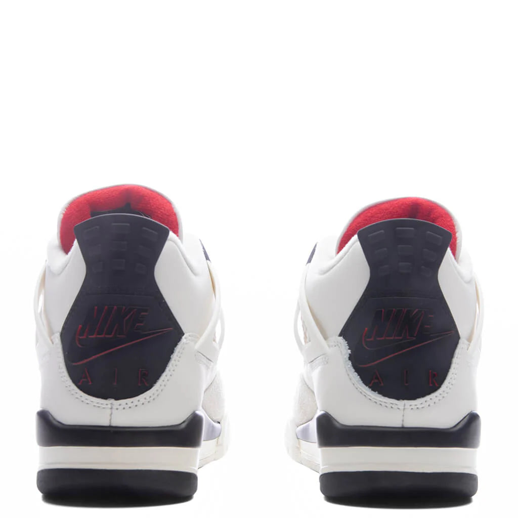 Air Jordan 4 Retro OG Flight Club GS Sail Black University Red
