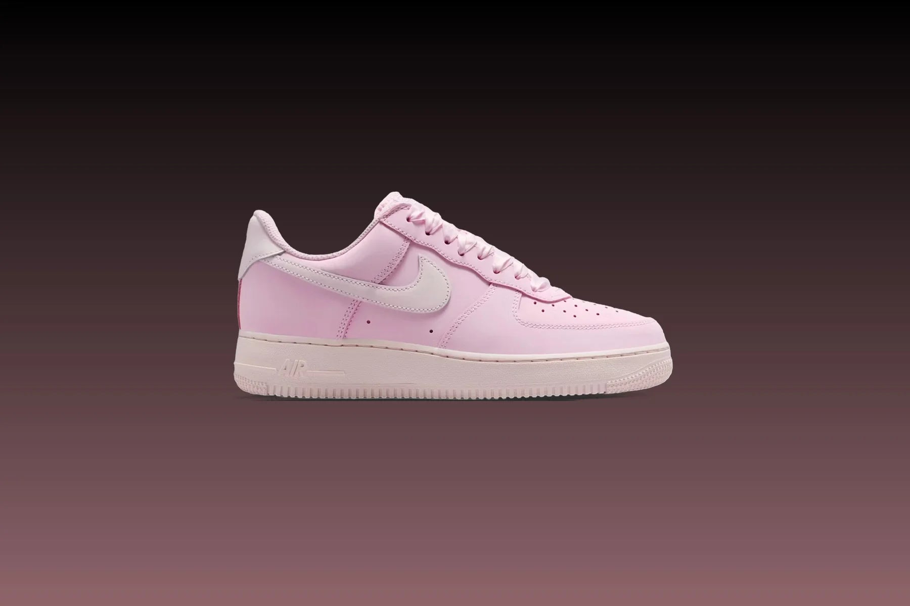 Womens Air Force 1 Retro Premium Ribbon Lace Pink Foam Pearl Pink