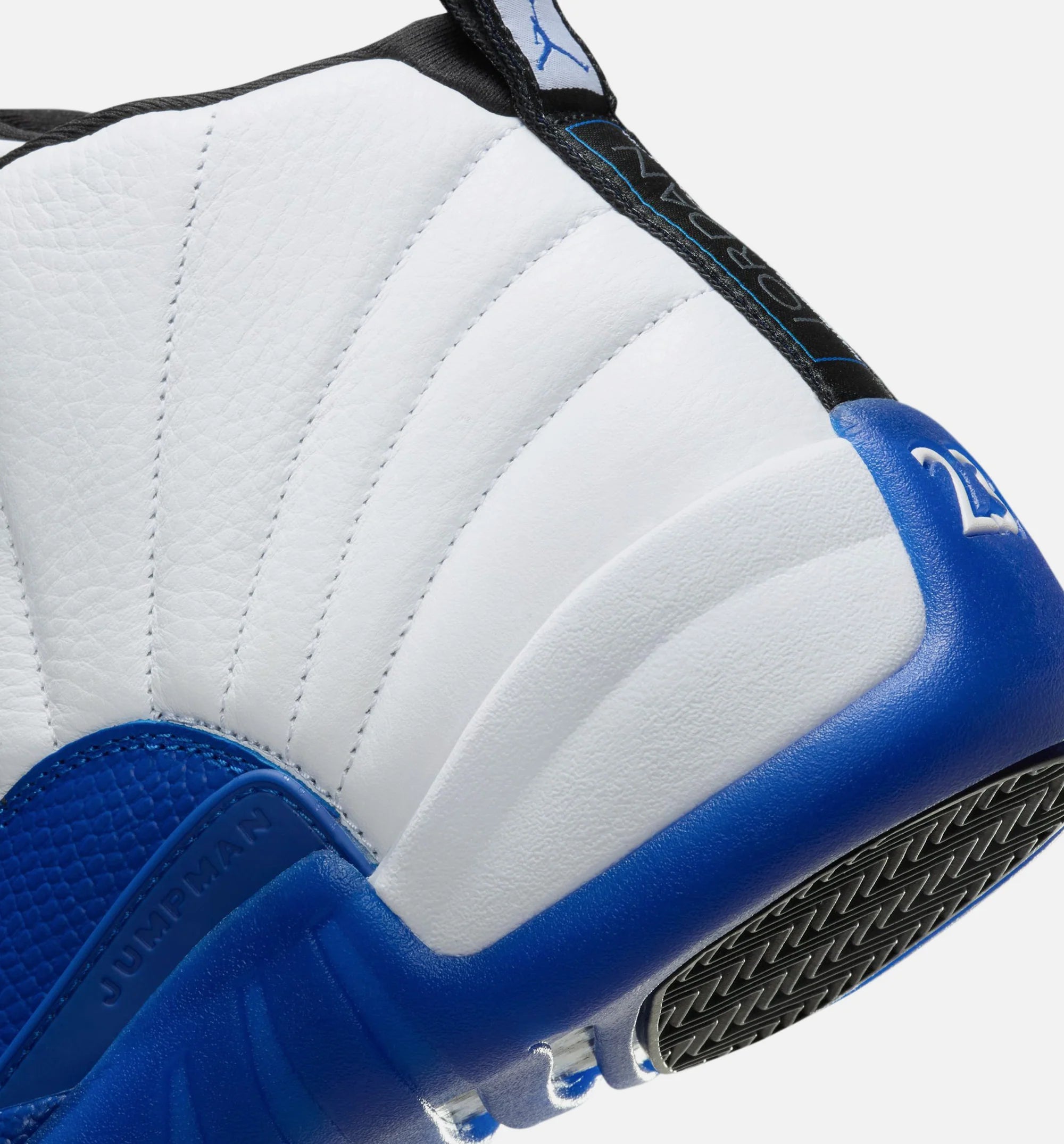 Air Jordan 12 Retro White and Game Royal Mens Lifestyle Shoe White Black Game Royal