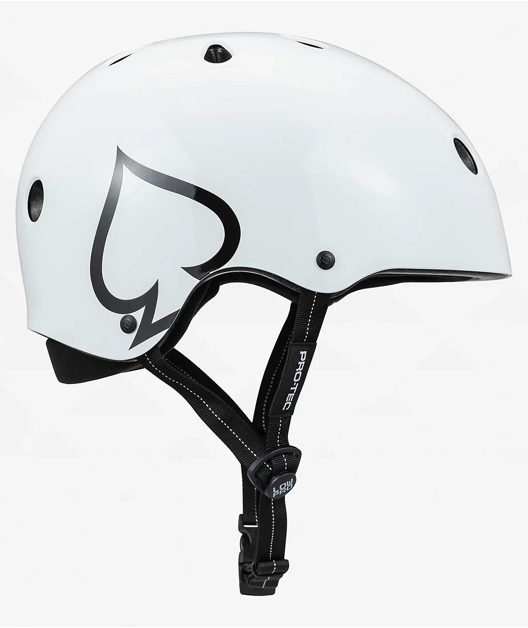 Protec Low Pro Matte Helmet Gloss White