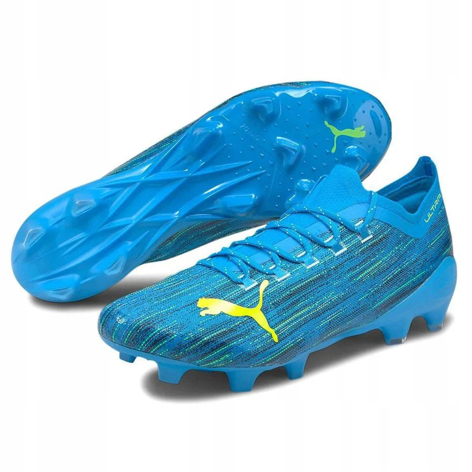 PUMA Ultra 12 FG Firm Ground Boots Blue Yellow