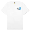 Cursive College Logo Relaxed Fit Tee White