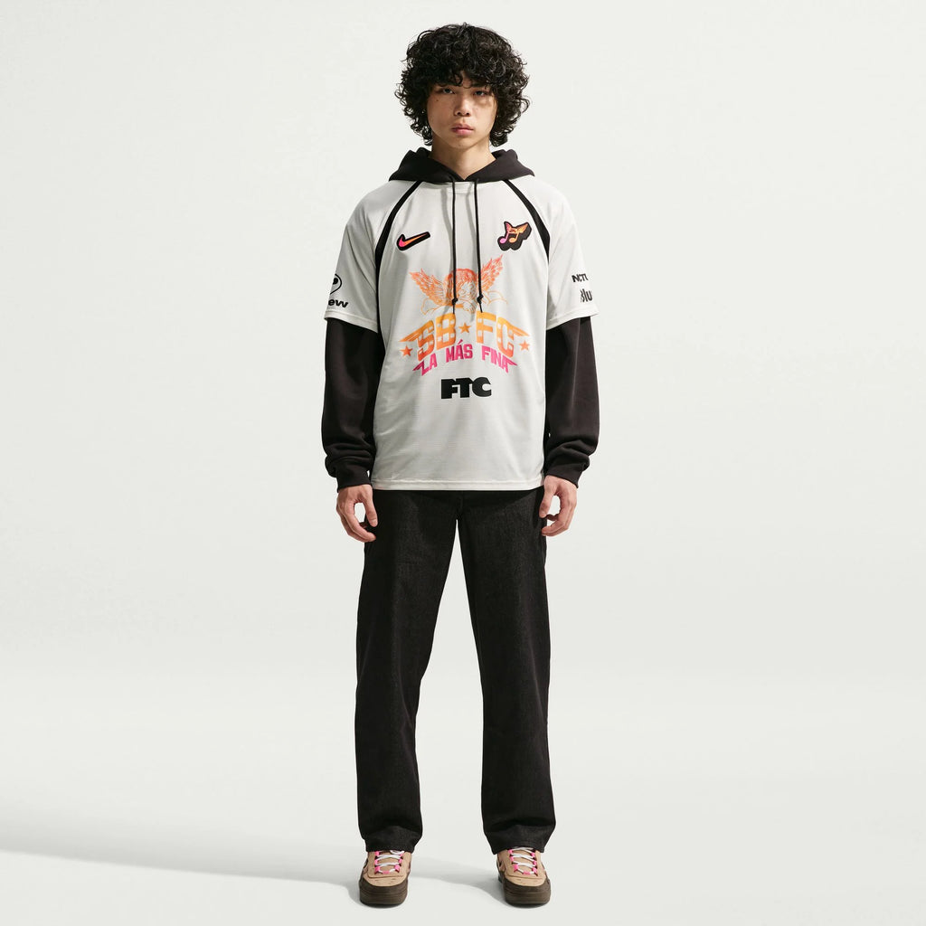 Nike SB Club 58 Skate Jersey Sail Black
