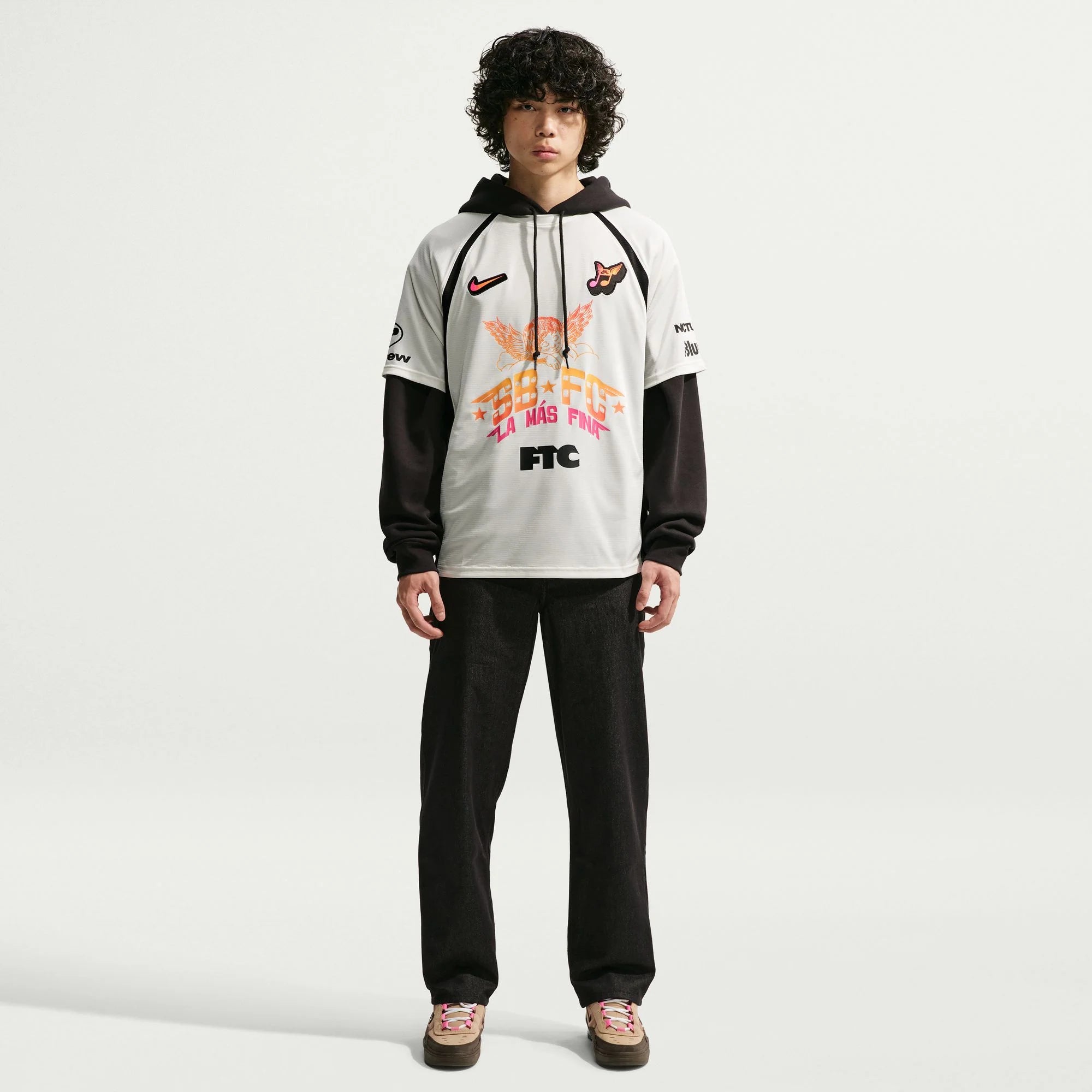 Nike SB Club 58 Skate Jersey Sail Black