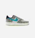Air Force 1 07 Premium Mens Lifestyle Shoes Pure Platinum Black Particle Grey Light Blue Fury
