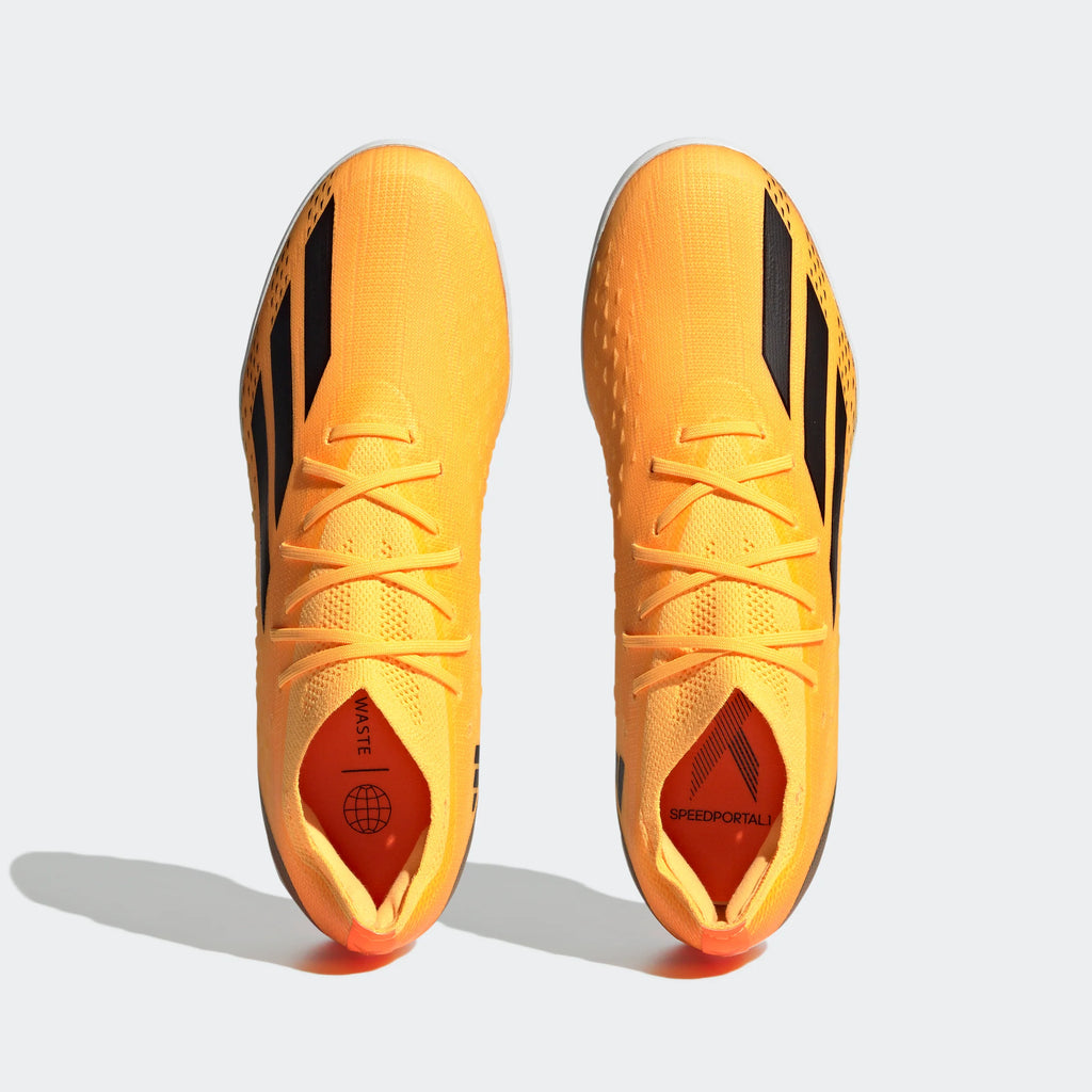 adidas X Speedportal1 TF Turf Soccer Cleats Solar Gold Black Solar Orange