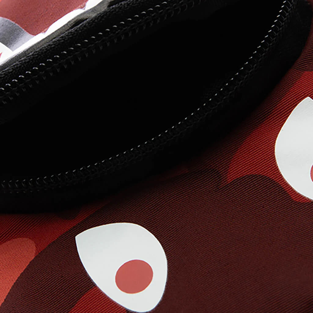 Color Camo Shark Mini Bag Red
