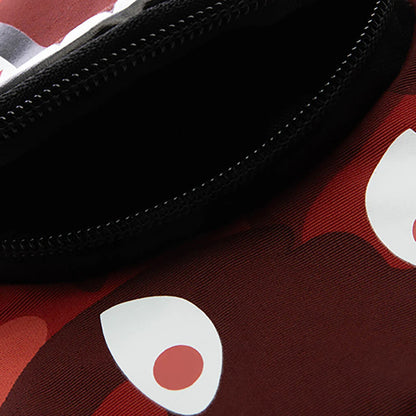 Color Camo Shark Mini Bag Red