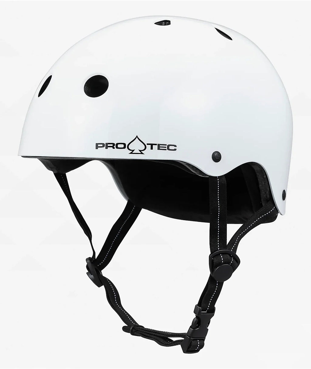 Protec Low Pro Matte Helmet Gloss White