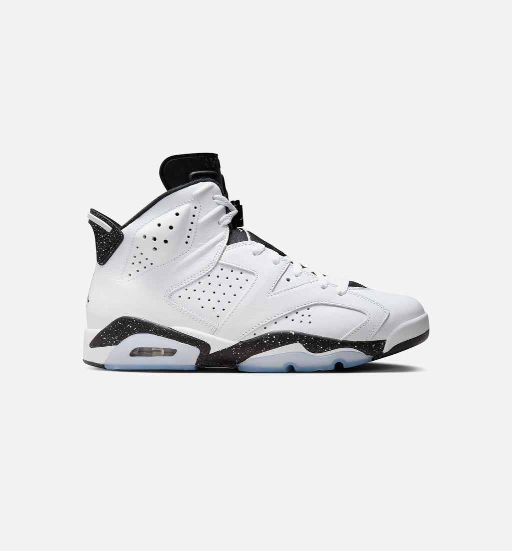 Air Jordan 6 Retro White Black Mens Lifestyle Shoe White Black