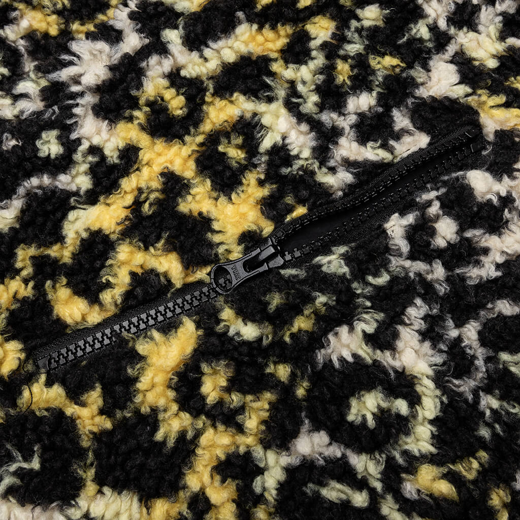 Sherpa Reversible Jacket Yellow Leopard
