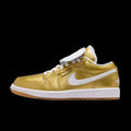 WMNS Air Jordan 1 Low Gold Gold White Gum Yellow