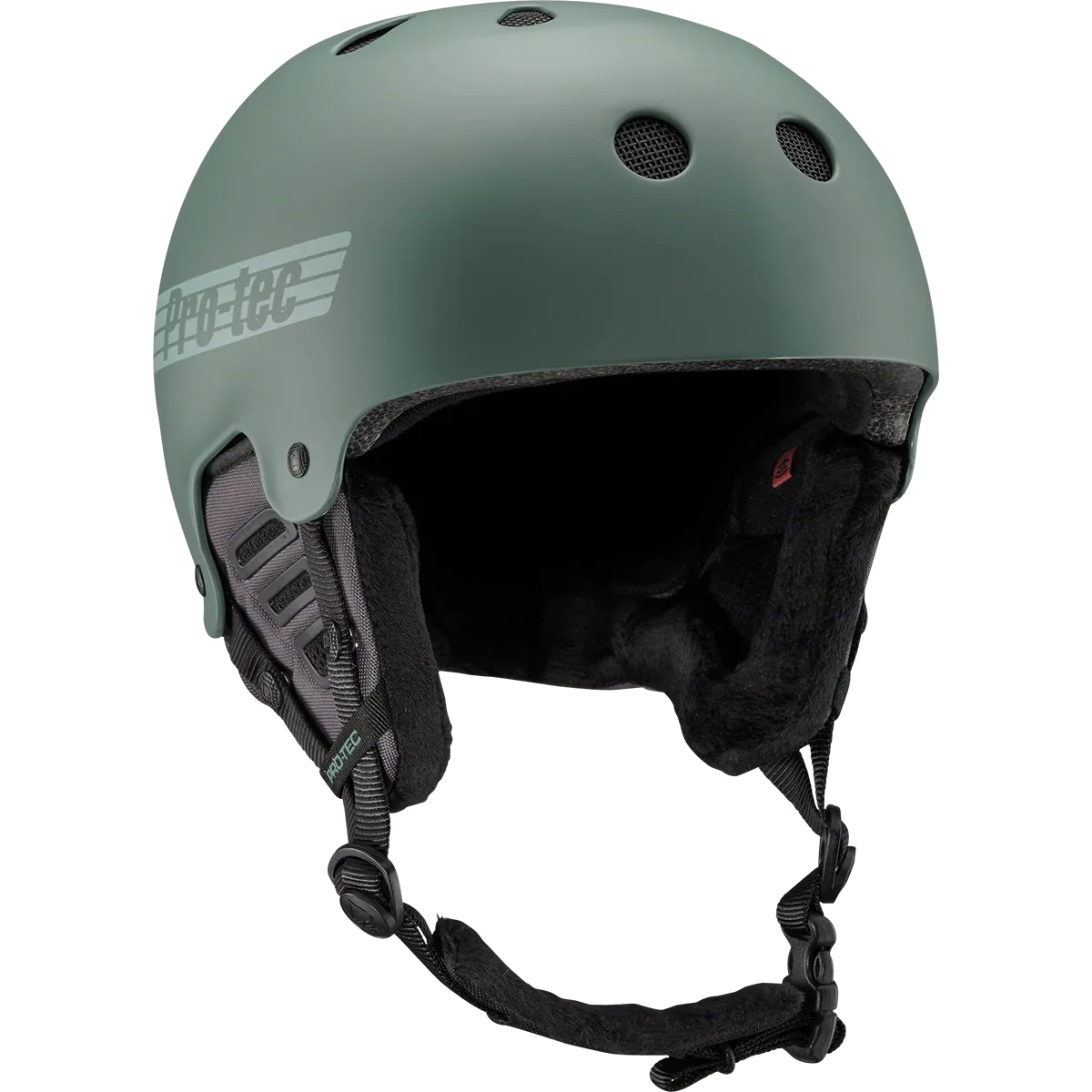 Protec Old School Snow Helmet W MIPS Matte Veridian