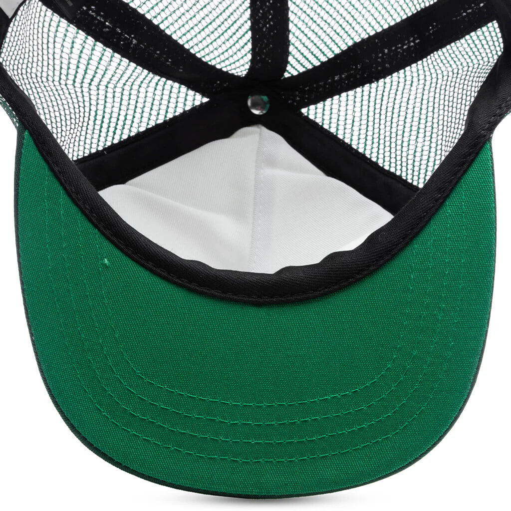 Palms Hat Green White