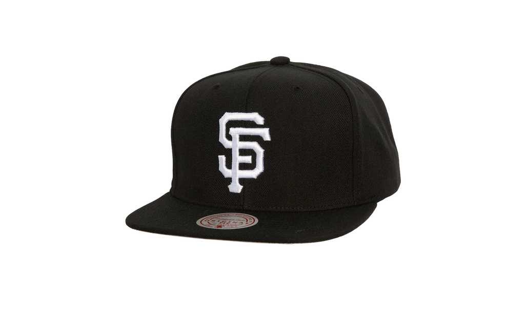 MLB Evergreen Black White Snapback Cap "San Francisco Giants - Black" HS8544 SFGBLCK