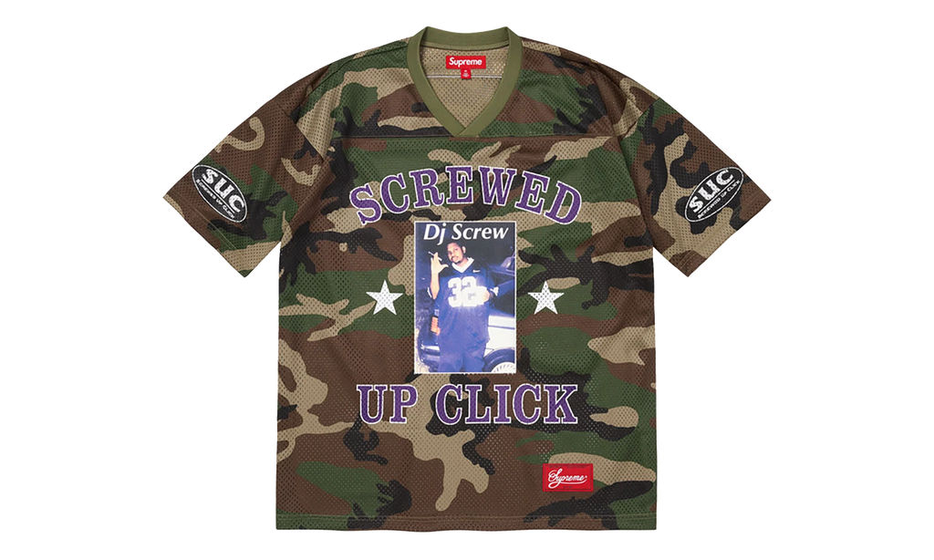 DJ Screw Football Jersey "SS26 - Woodland Camo" SU27358