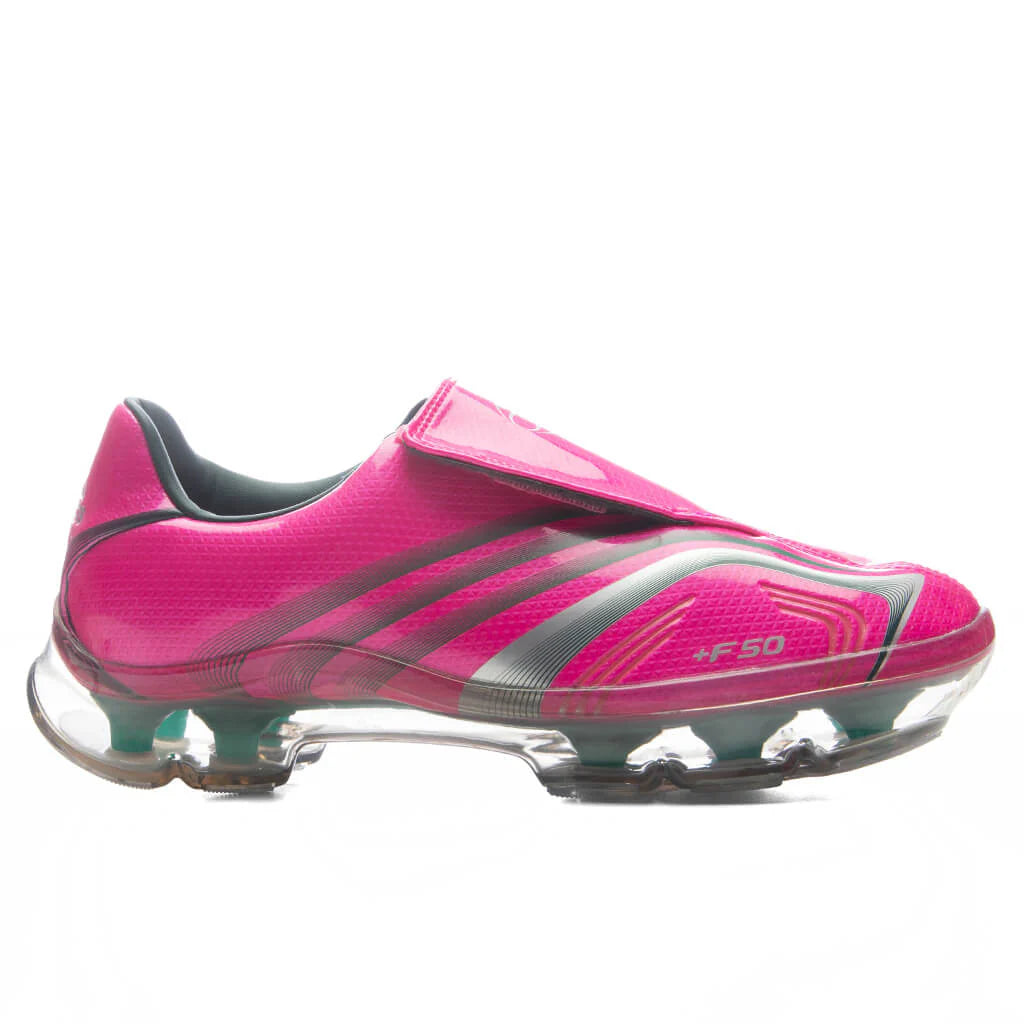 Womens F50 Adiframe Walkable Shock Pink Bold Green Silver Metallic