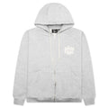 1976 Logo Zip Hooded Sweatshirt Heather Grey