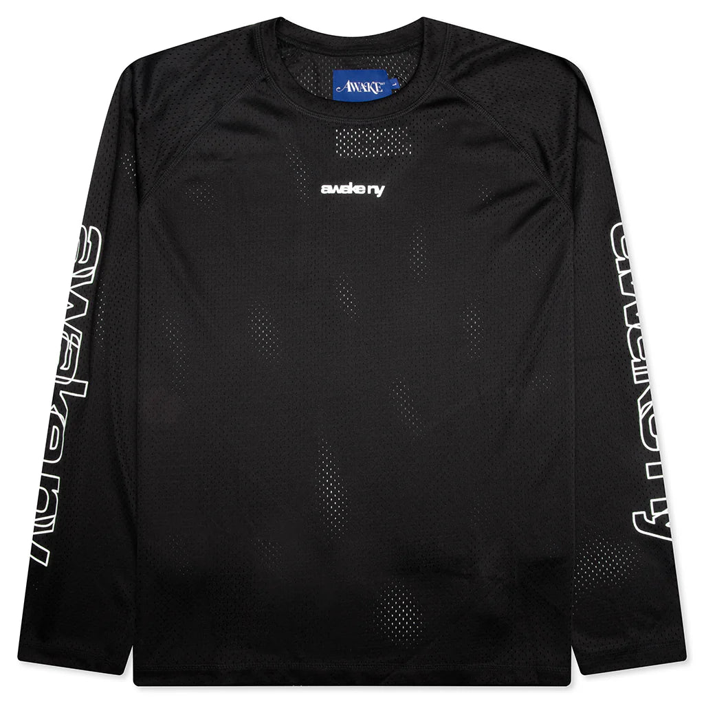 Mesh L S Top Black