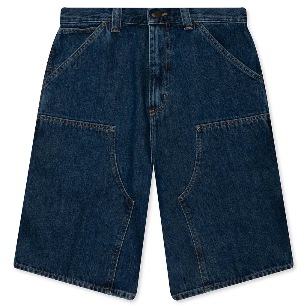 OG Double Knee Short Blue Stone Washed