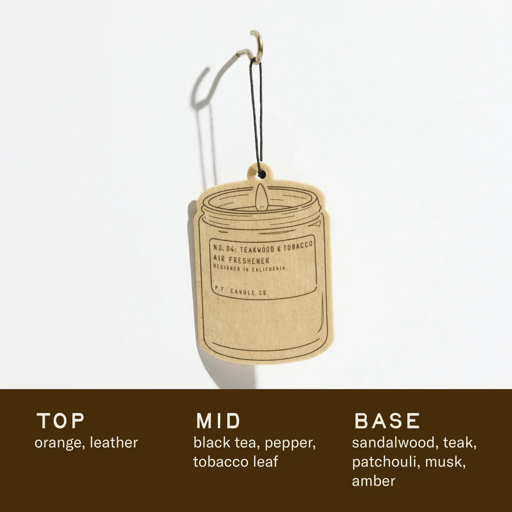 Teakwood & Tobacco– Air Freshener 2 Pack