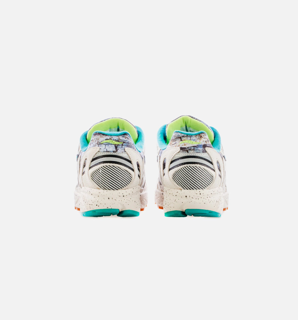 Grid Azura 2000 Creme Blue Mens Running Shoe Off White Teal