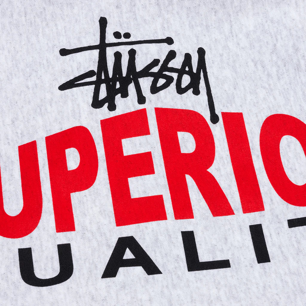 Superior Quality Zip Hoodie Ash Heather