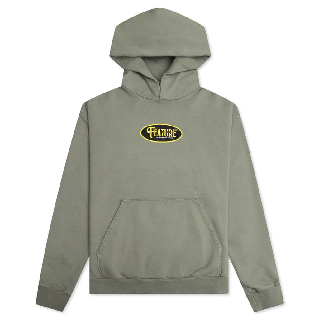 Triumph Hoodie Green Oil