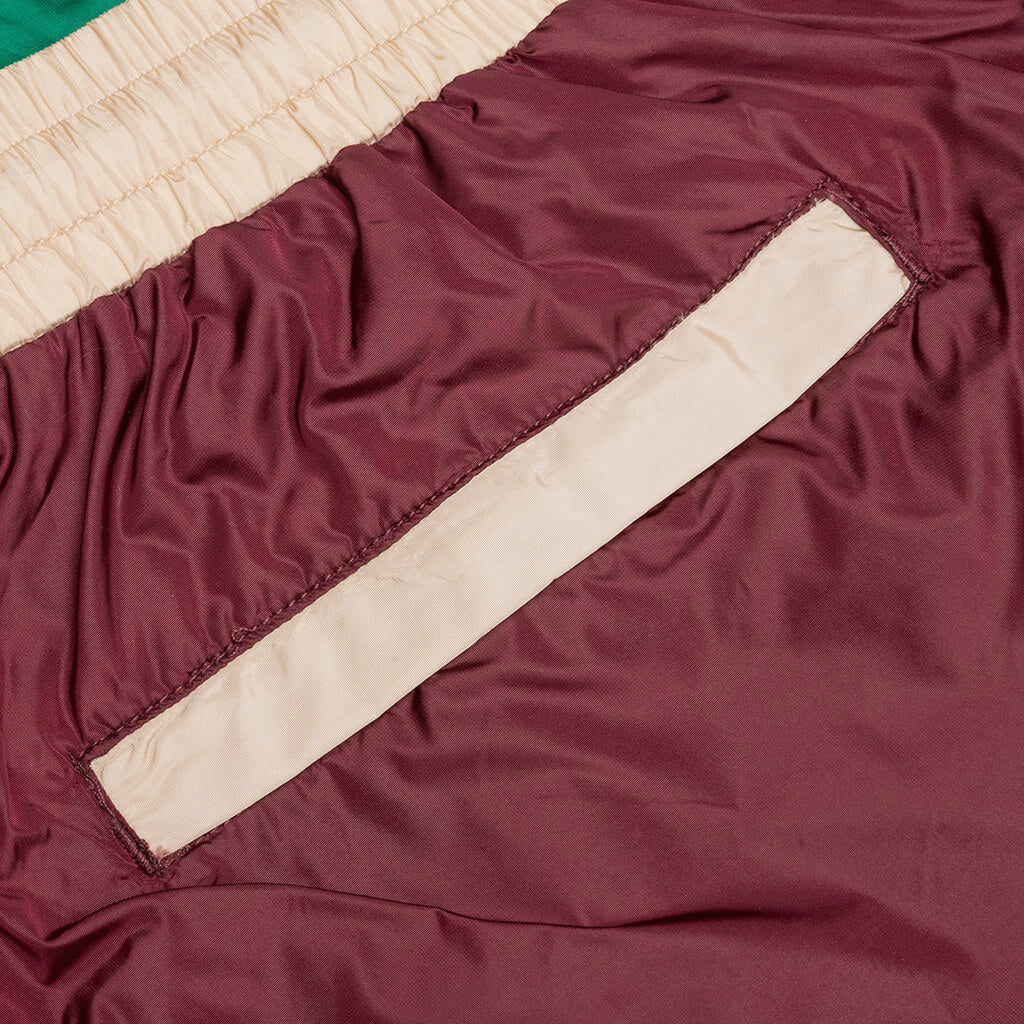 Track Pant Camel Maroon Green