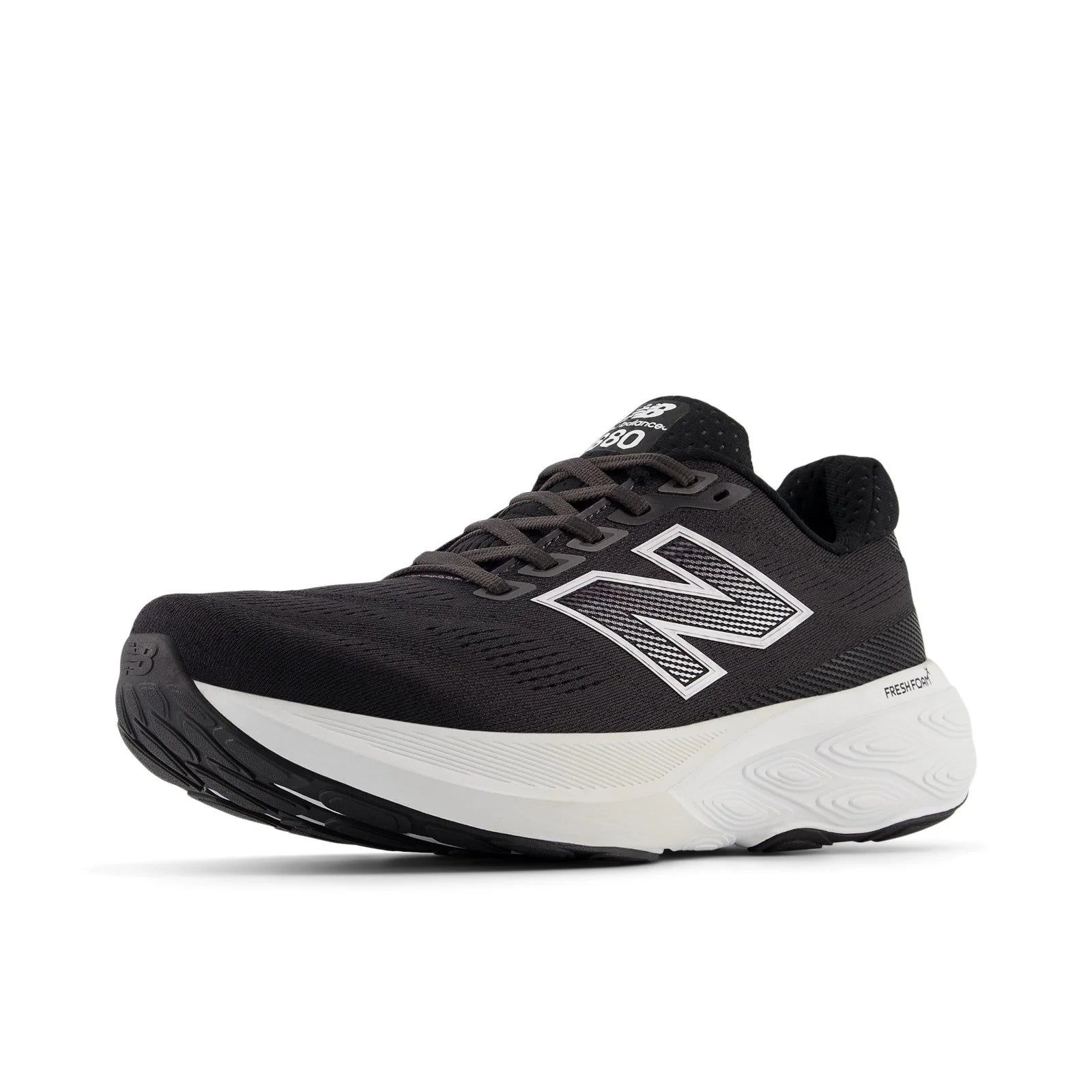 Men's Fresh Foam X 880v15 in Black with NB 103 White and Reflection