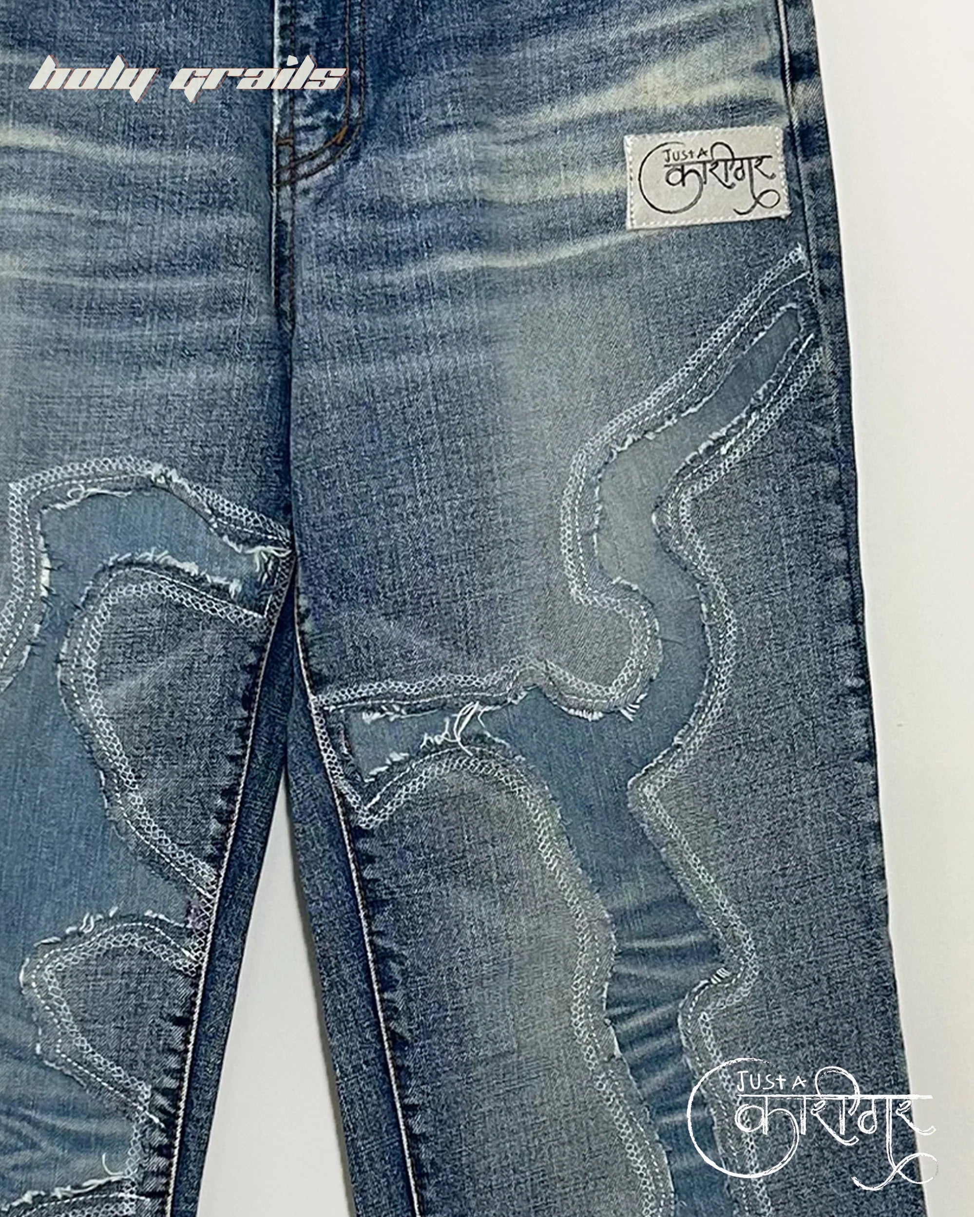 Just A Random Blue Denim Jeans HG x Just A Karigar